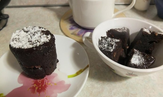 Кексики в кружке в микроволновке