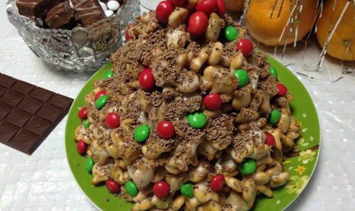 Торт из печенья «Рыбки»