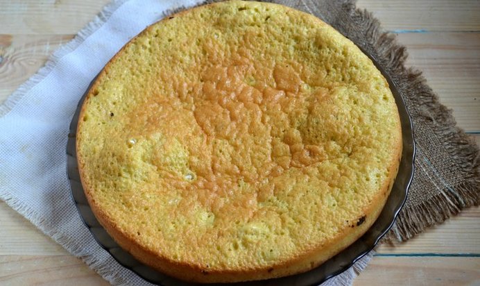 Вкусное бисквитное тесто