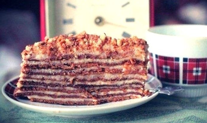 Торт «Рыжик» с заварным кремом