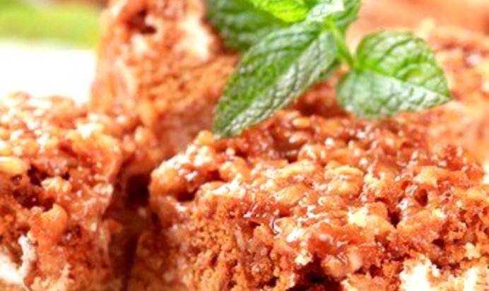 Ореховый торт с грильяжем