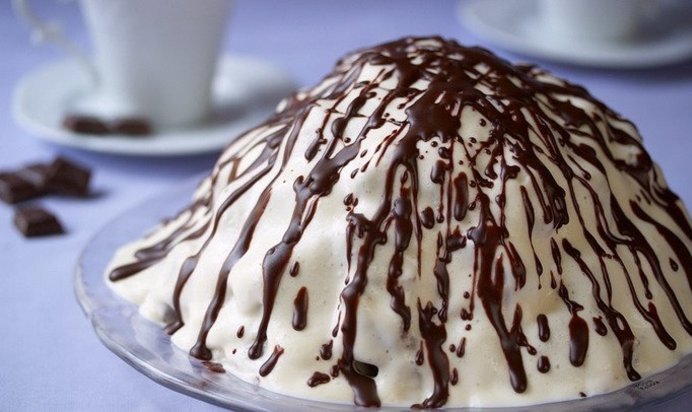 Торт из кусочков бисквита