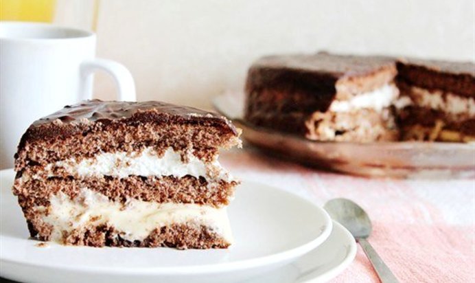 Торт «Три крема» (Tarte «Trois crèmes»)