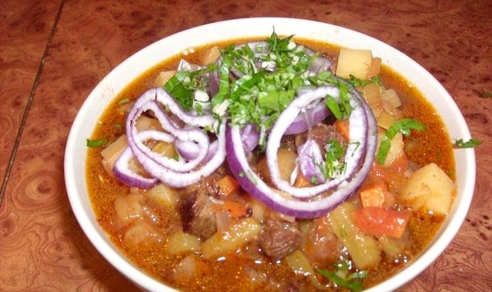 Лагман из спагетти