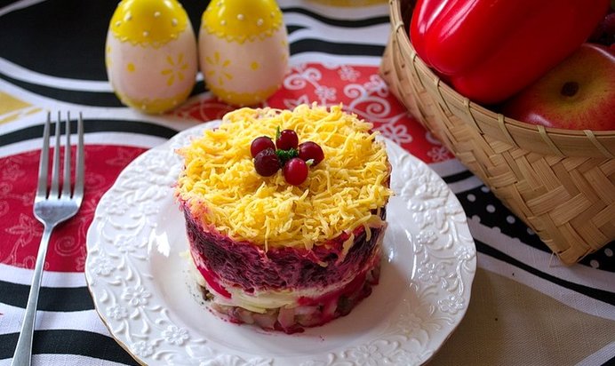 Селедка под шубой порционная