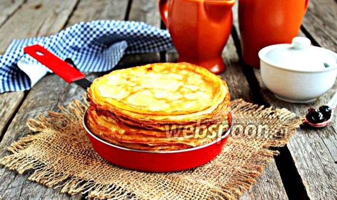 Блинчики на топлёном молоке