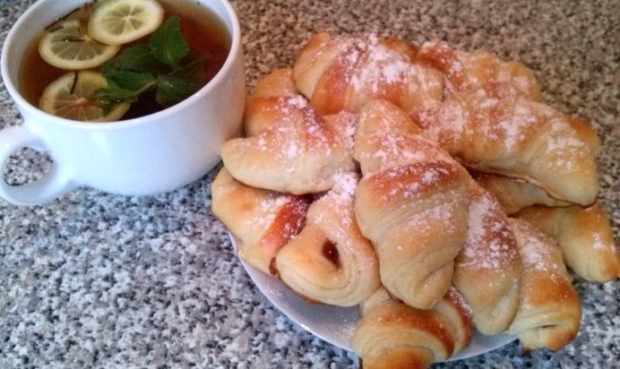 Круассаны со сгущенкой