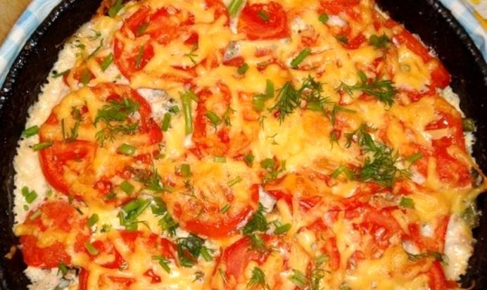 картофельная запеканка с ветчиной и сыром