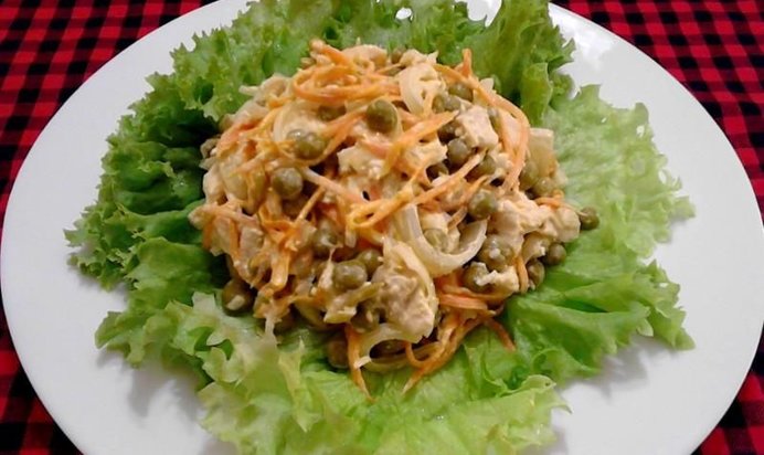 Салат Купеческий с курицей