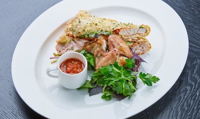 Печеный цыпленок a la шаурма