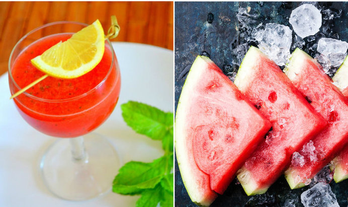 Арбузный фреш с мятой и лимоном