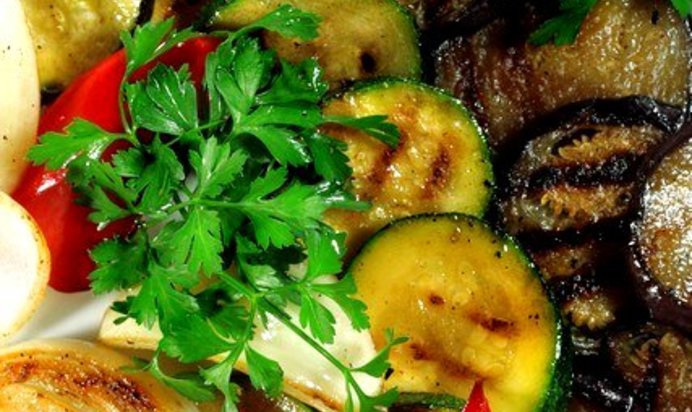 Быстрый рататуй на гриле