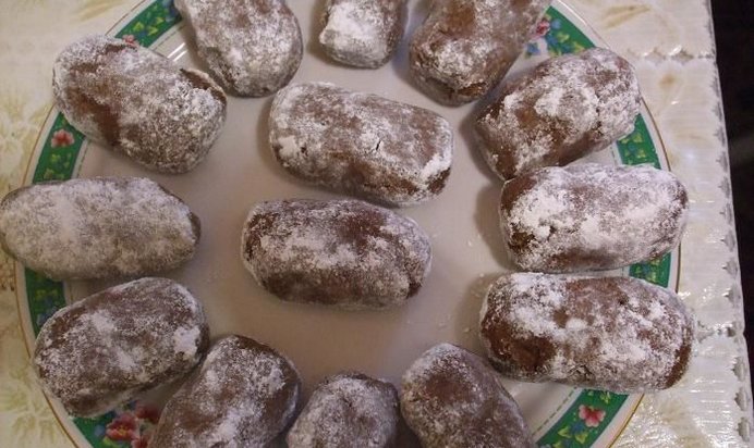 Классическое пирожное Картошка из печенья