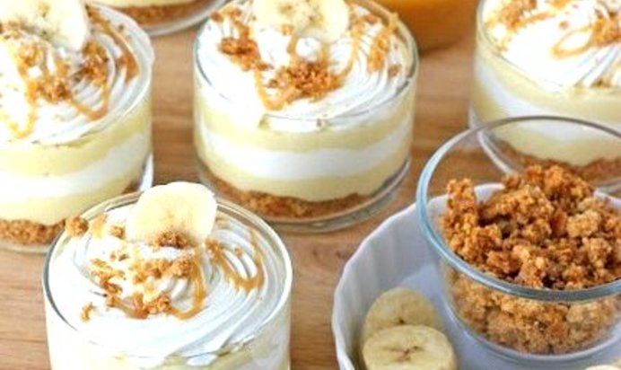 Бананово-карамельный десерт