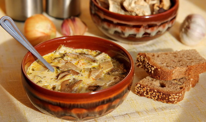 Цыпленок с бананами