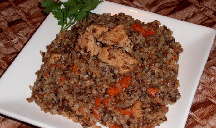 Каша гречневая с мясом