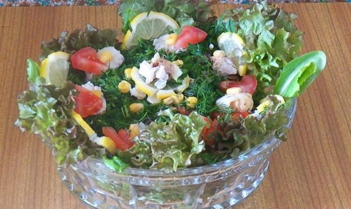 Салат из форели