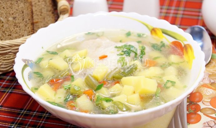 Постный борщ