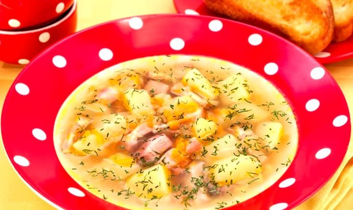 Гороховый суп с копченостями