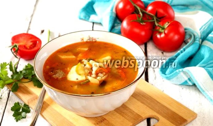 Рассольник с тушёнкой