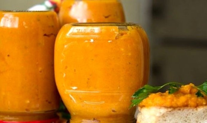 Кабачковая икра с кетчупом на зиму