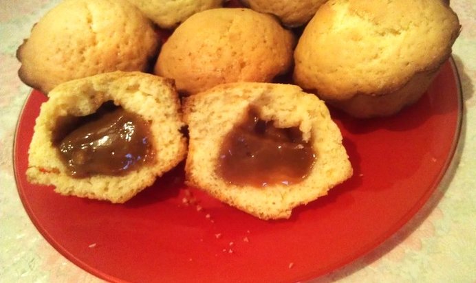 Кексы со сгущенным молоком