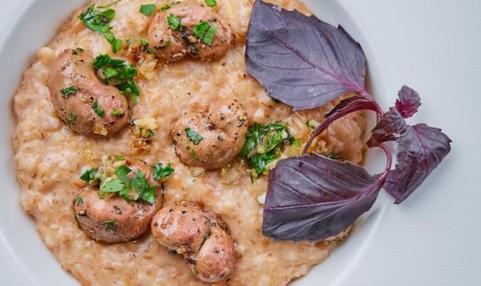 Ризотто с кроличьими почками