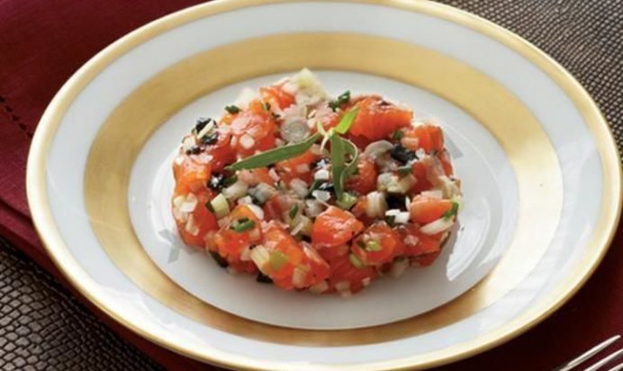 Тартар из лосося