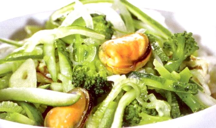 Салат из мидий