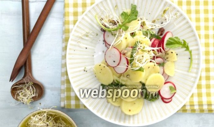 Картофельный салат с редисом