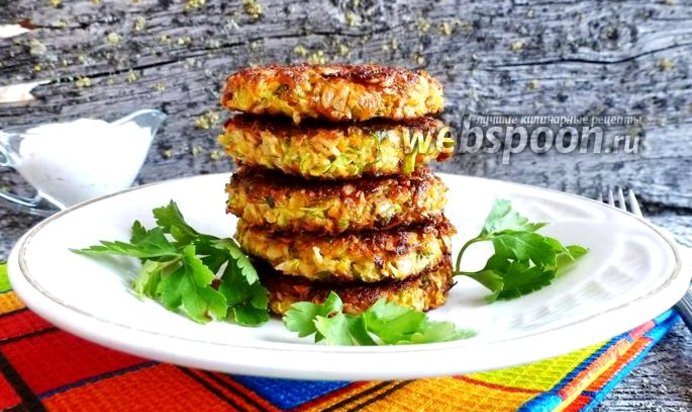 Оладьи из кабачков с морковью