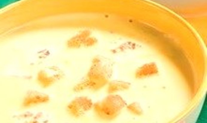 Сырный суп с копченостями