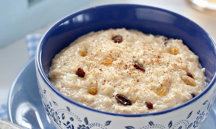 Овсянка с яблоками