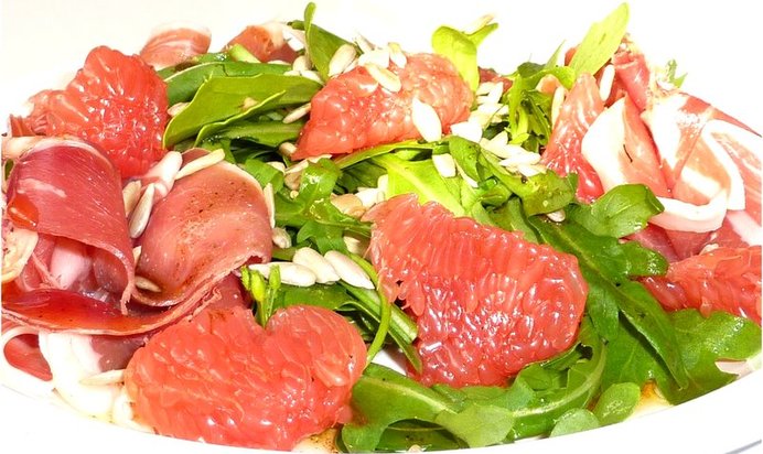Пармская ветчина с рукколой