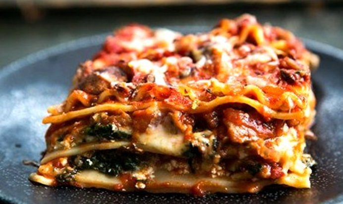 Вегетарианская лазанья с баклажанами