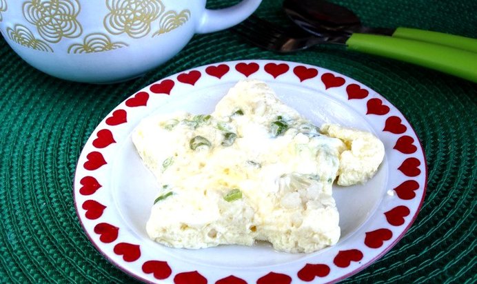 Паровой омлет с цветной капустой