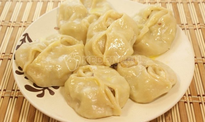 Манты с тыквой