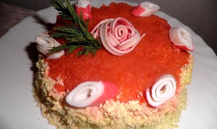 Салат-торт Для милых дам