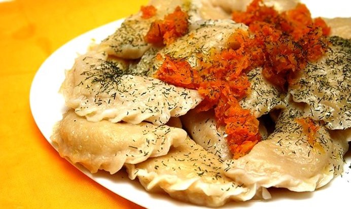 Постные вареники с картошкой