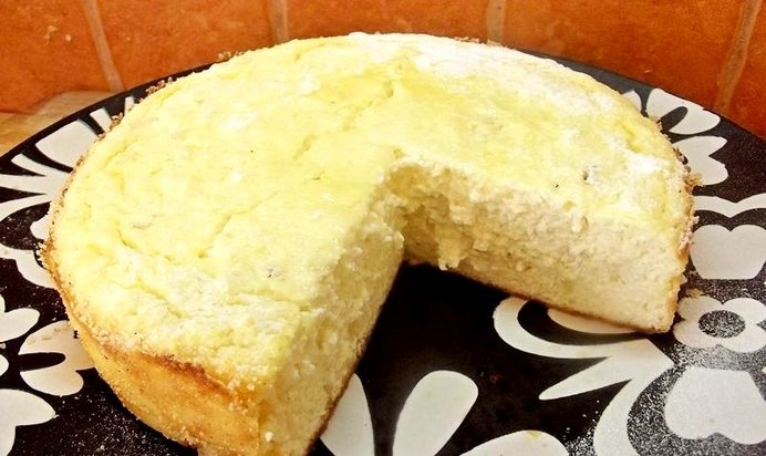 Медовая творожная запеканка с грушами