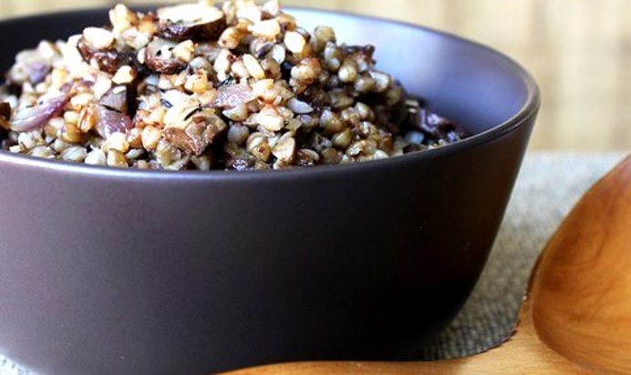 Гречка с шампиньонами