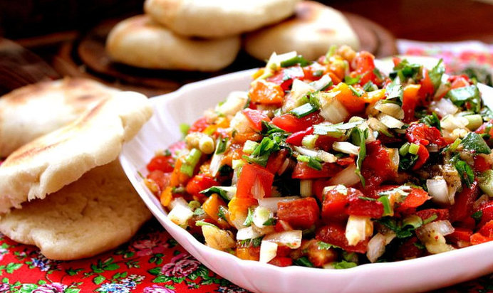 Салат из печеных овощей