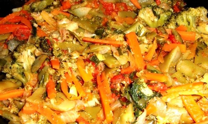 Овощное рагу с брокколи